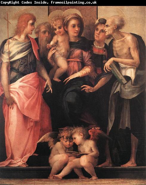 Rosso Fiorentino Madonna Enthroned with Four Saints